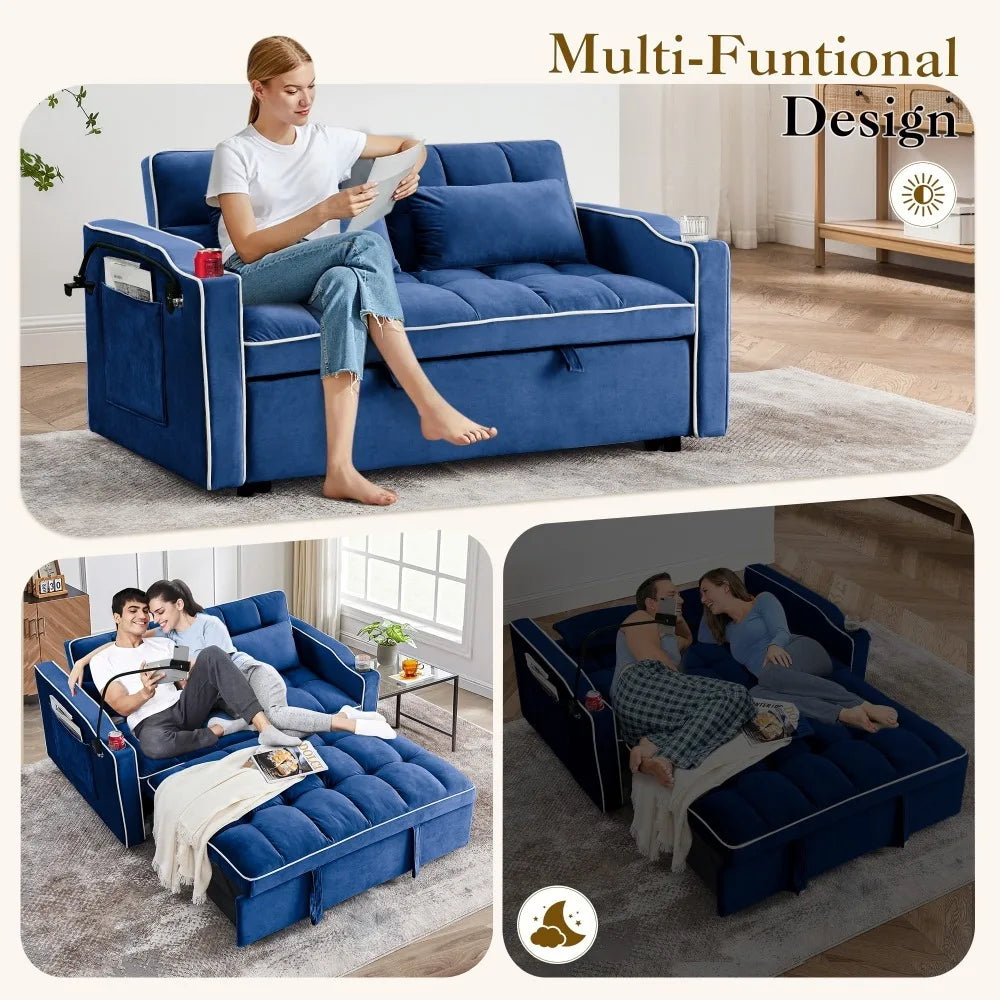 3-in-1 Convertible Loveseat