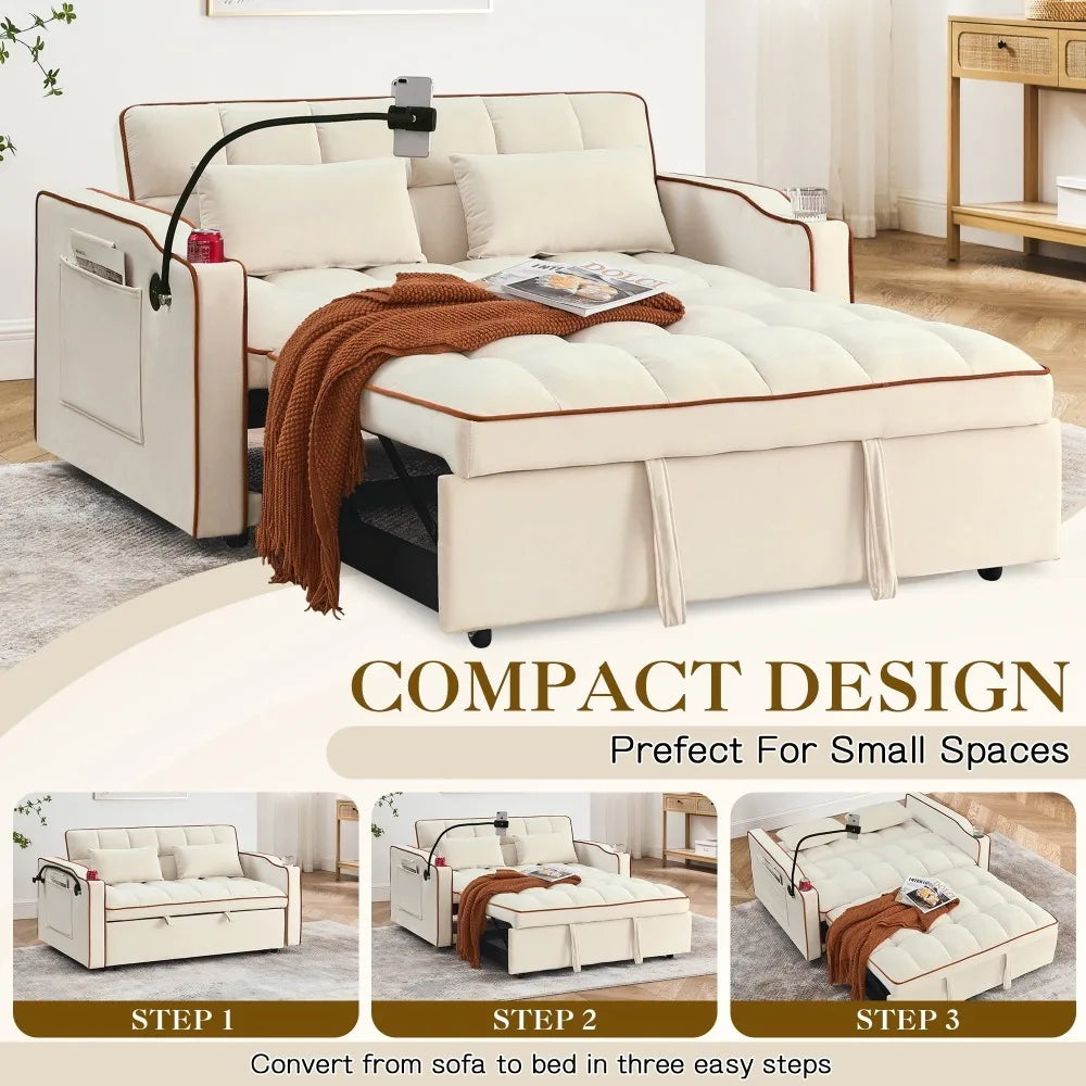 3-in-1 Convertible Loveseat