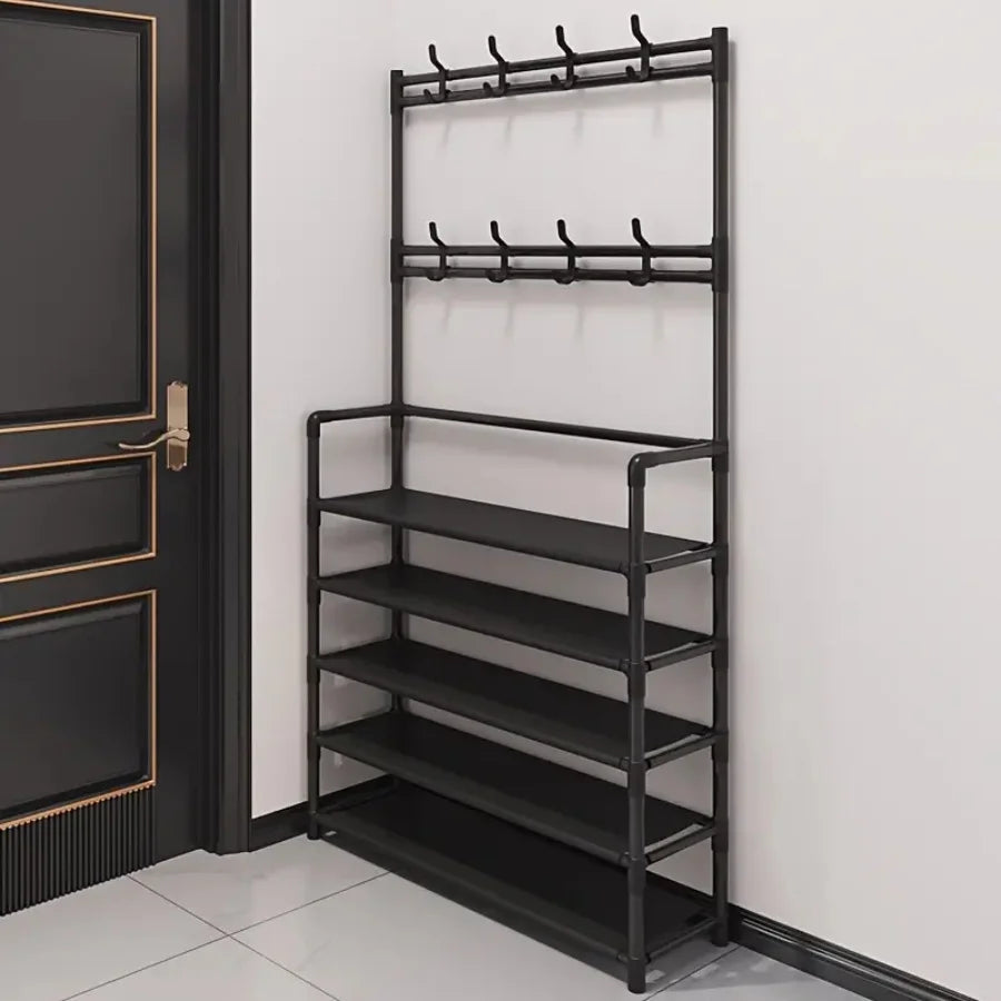 Clothes hanger and shoe rack