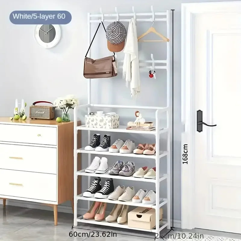 Clothes hanger and shoe rack