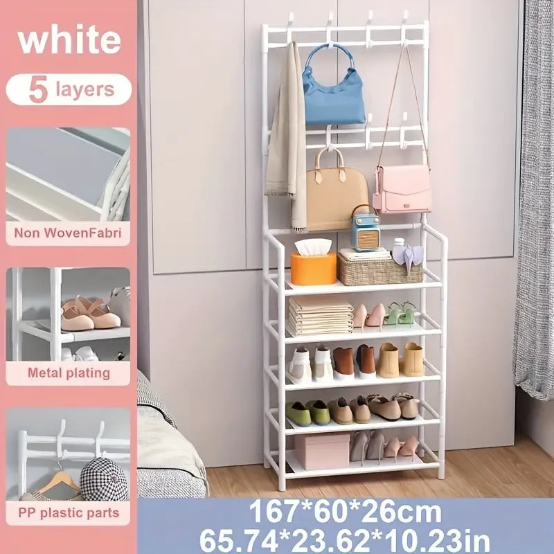 Clothes hanger and shoe rack