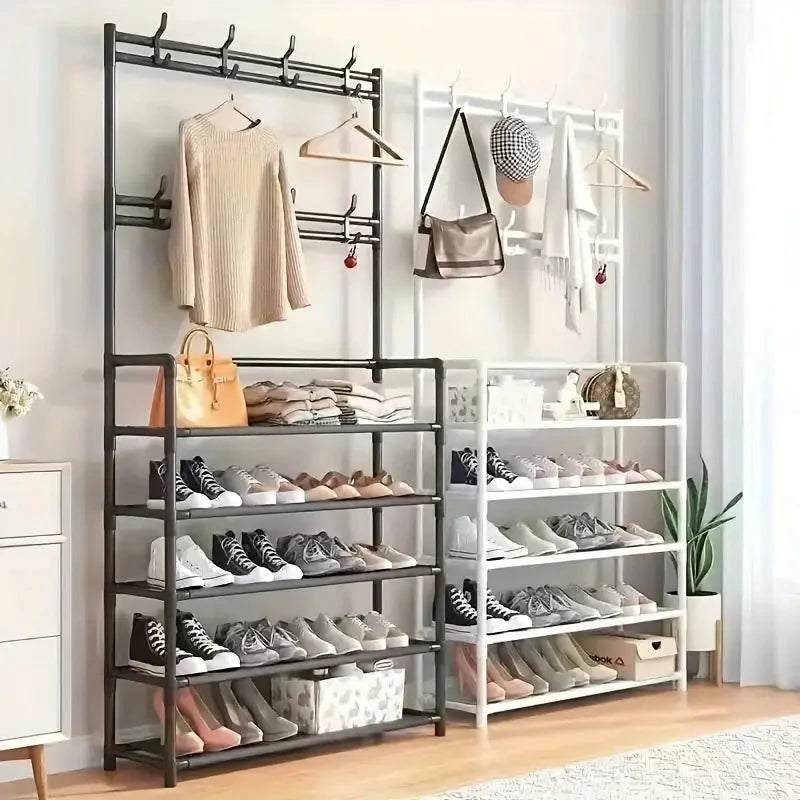 Clothes hanger and shoe rack