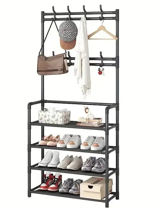 Clothes hanger and shoe rack