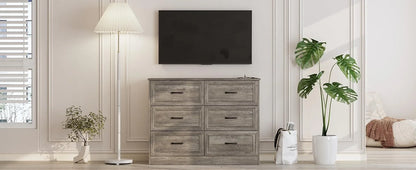 6-Drawer Wide Dresser