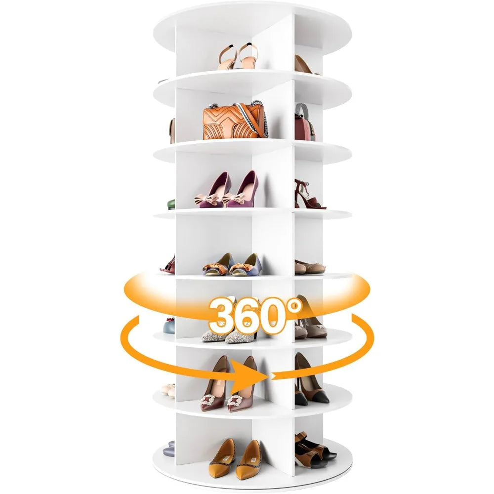 Revolving Shoe Rack Tower