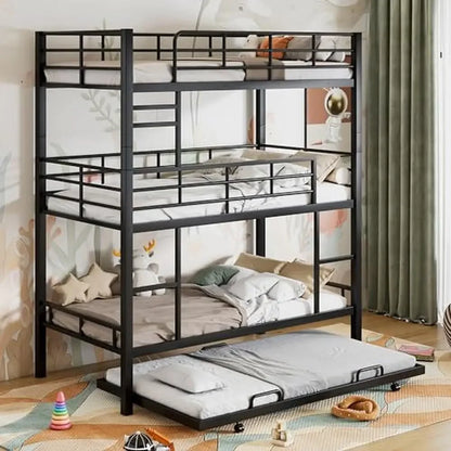 Triple Bunk Bed with Trundle