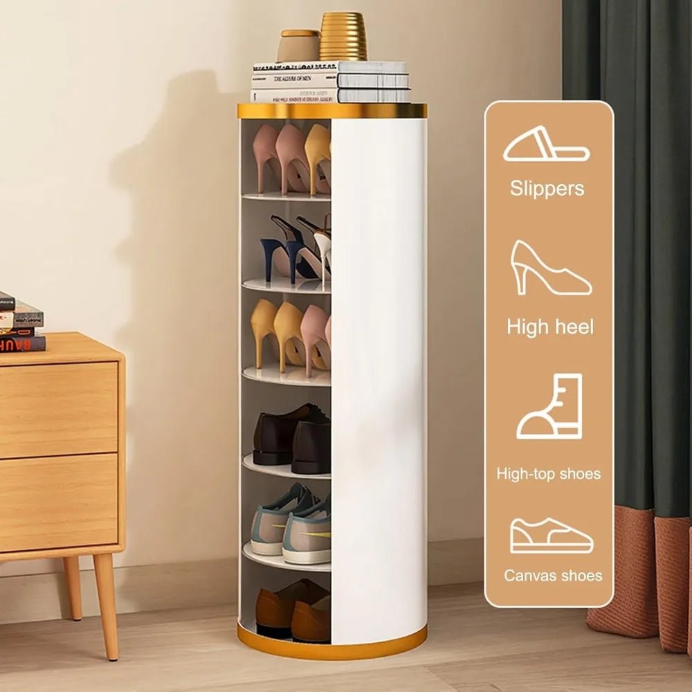 Enclosed Rotating Shoe Storage Cabinet