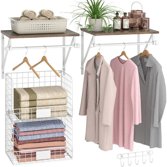 Set of 2 Laundry Room Shelves