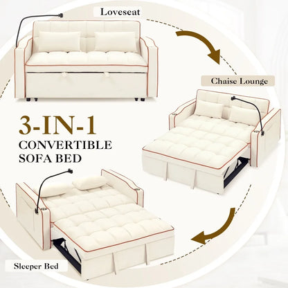3-in-1 Convertible Loveseat