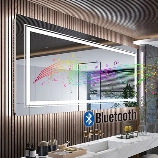 Smart Bluetooth Mirror with LED Lights