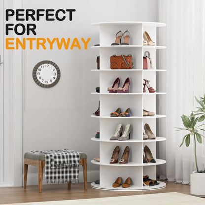 Revolving Shoe Rack Tower