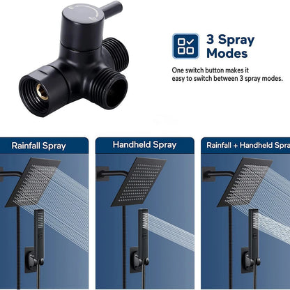 Rainfall Shower Head with Handheld Spray