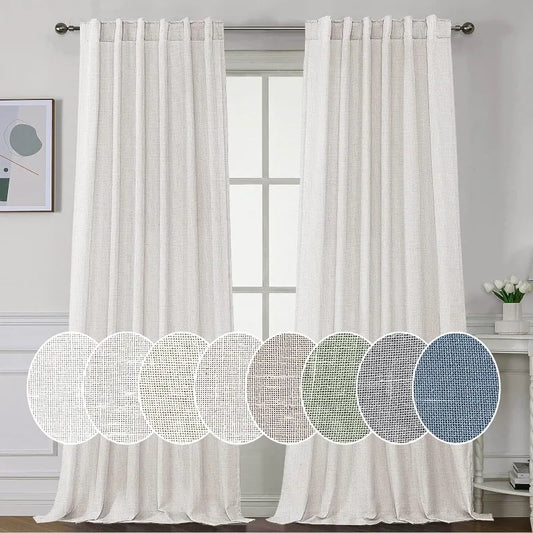 Linen Curtains - 2 Panels