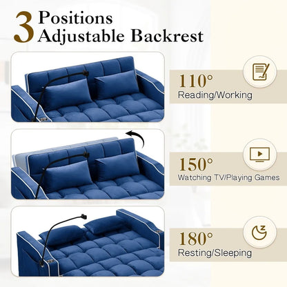 3-in-1 Convertible Loveseat
