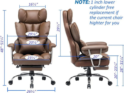 Leather Big and Tall Office Chair