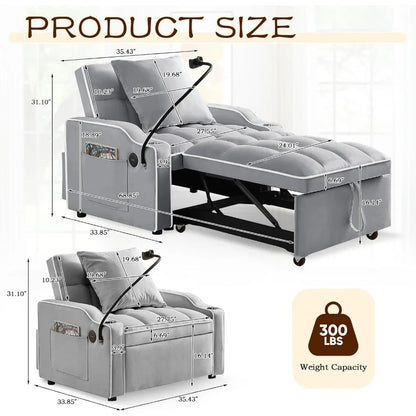 Adjustable Sleeper Chair Bed