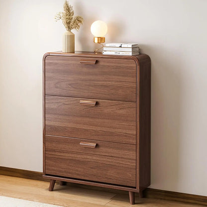 Shoe Storage Cabinet with 3 Flip Drawers