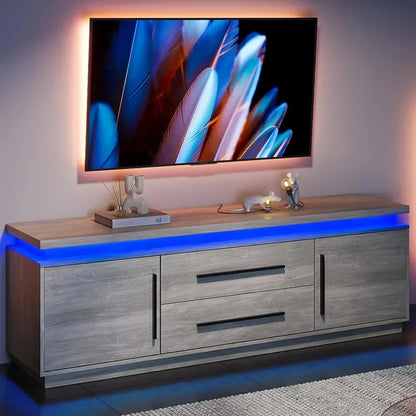 TV Stand with LED Lights