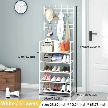 Clothes hanger and shoe rack