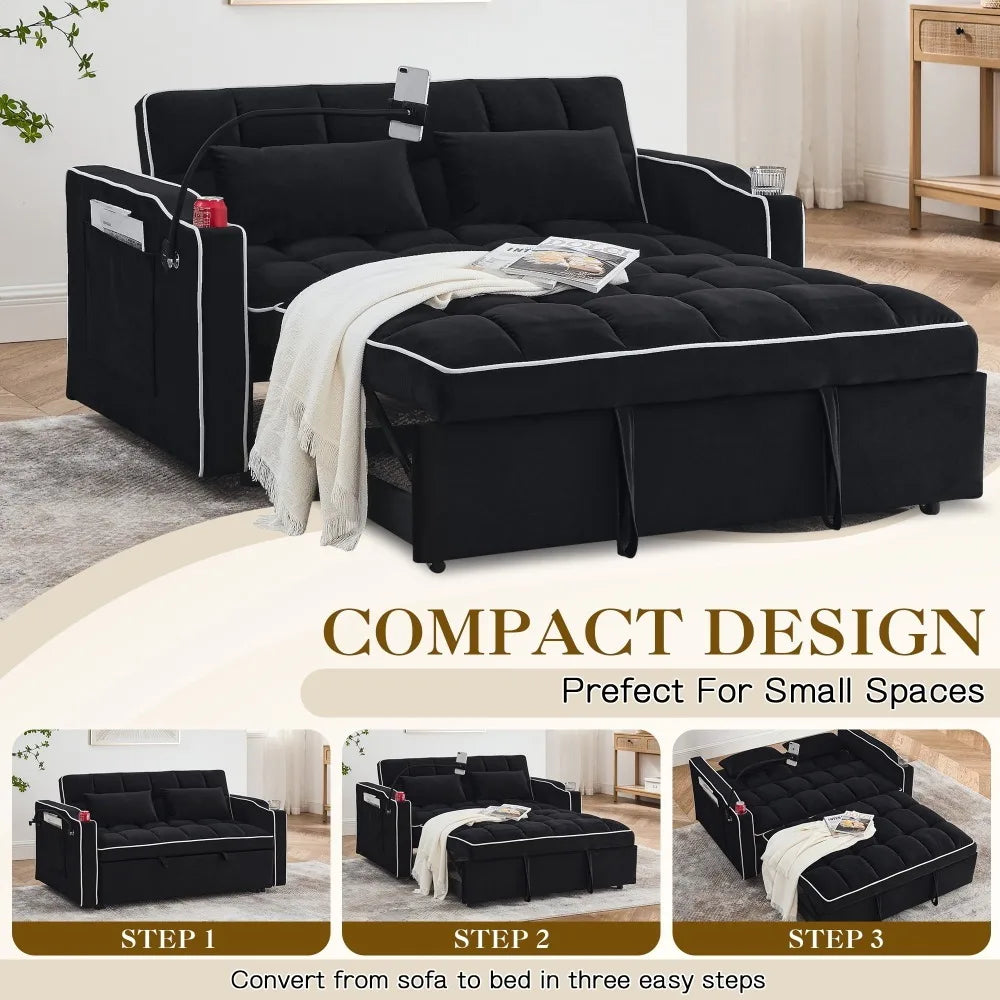 3-in-1 Convertible Loveseat