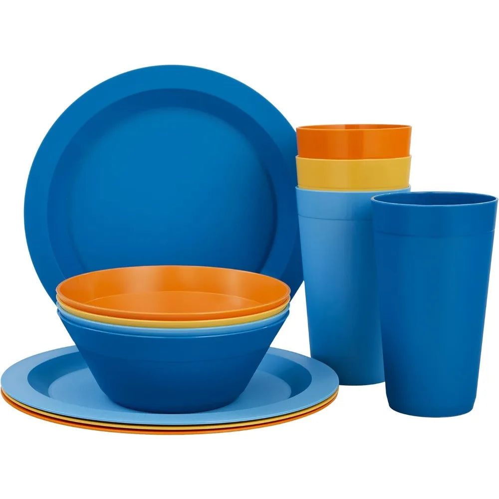 12-Piece Acrylic Newport Dinnerware Set