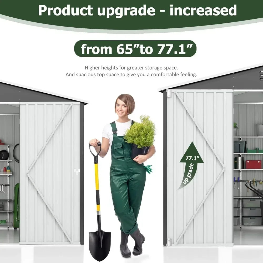 6x8 FT Outdoor Storage Shed