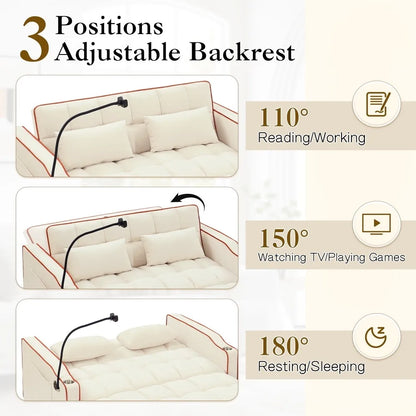 3-in-1 Convertible Loveseat
