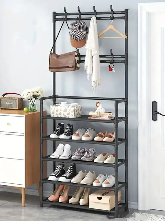 Clothes hanger and shoe rack