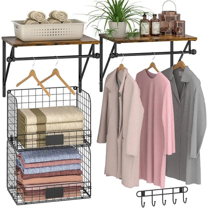 Set of 2 Laundry Room Shelves