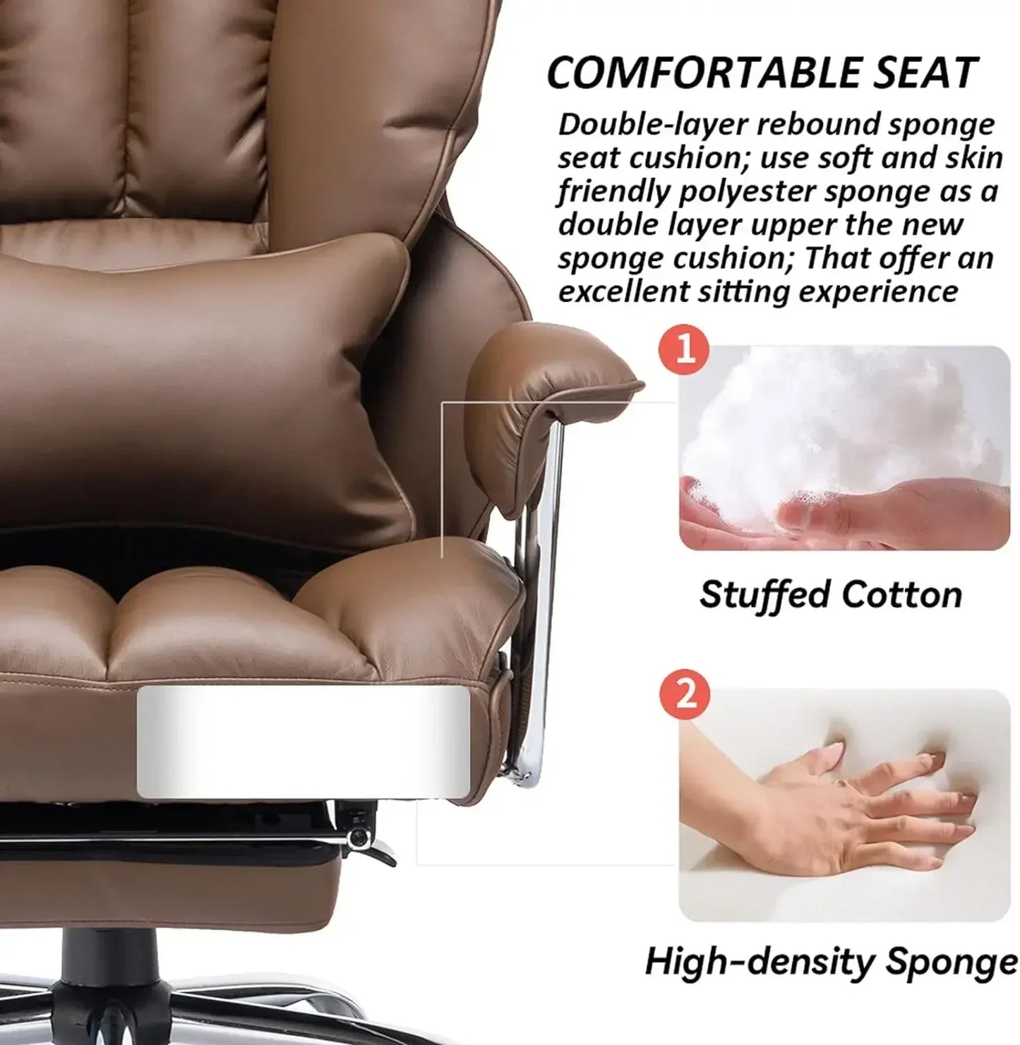 Leather Big and Tall Office Chair