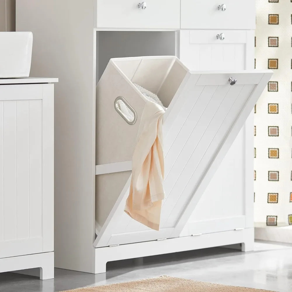 Laundry Cabinet with 2 Baskets and 2 Drawers