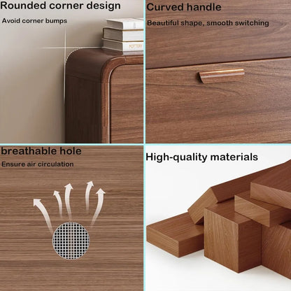 Shoe Storage Cabinet with 3 Flip Drawers