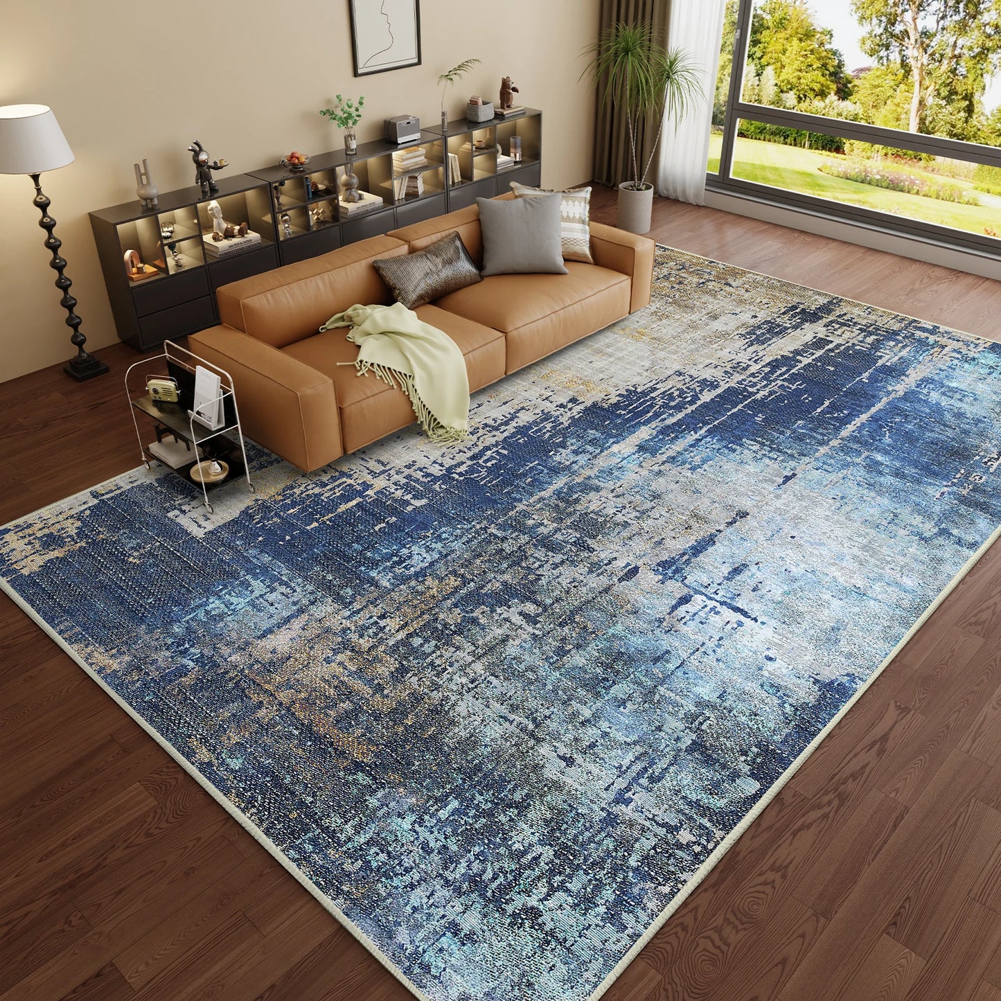 Washable Rug with Non-Slip Backing