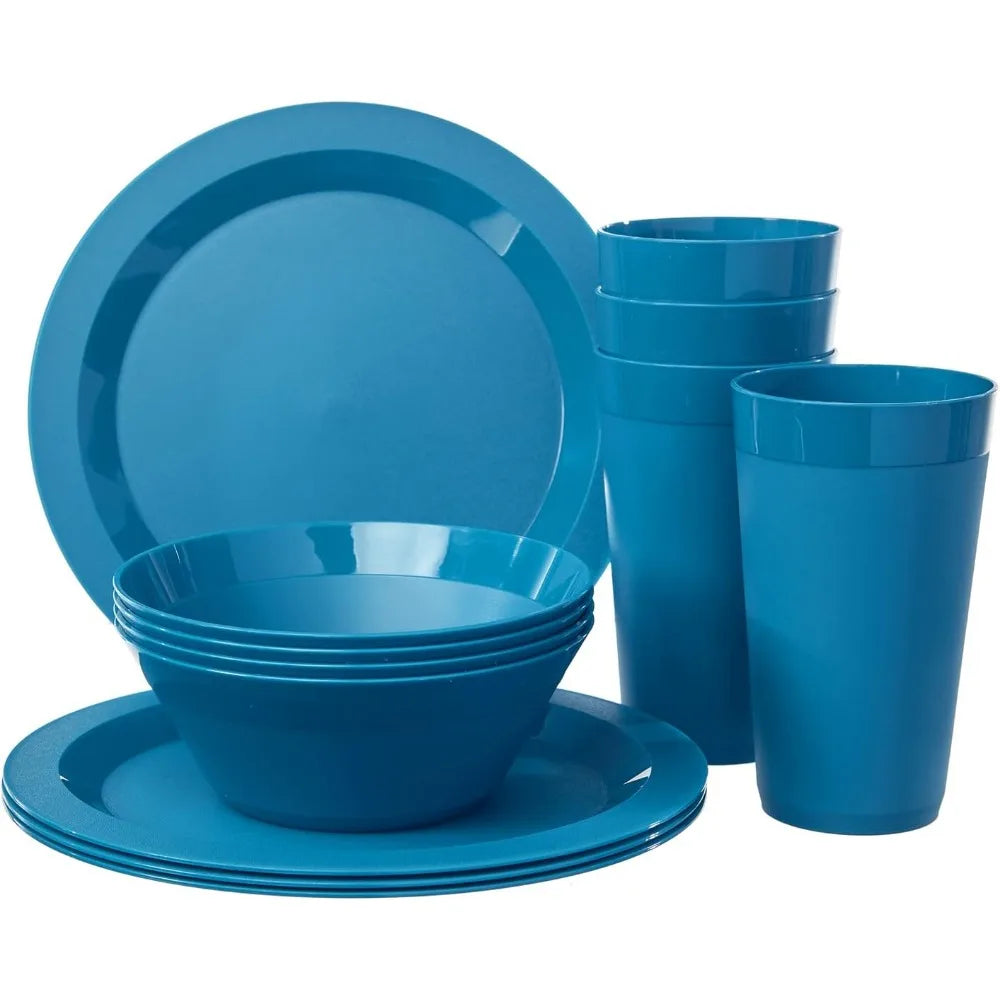 12-Piece Acrylic Newport Dinnerware Set