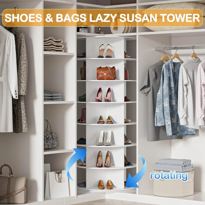 Revolving Shoe Rack Tower