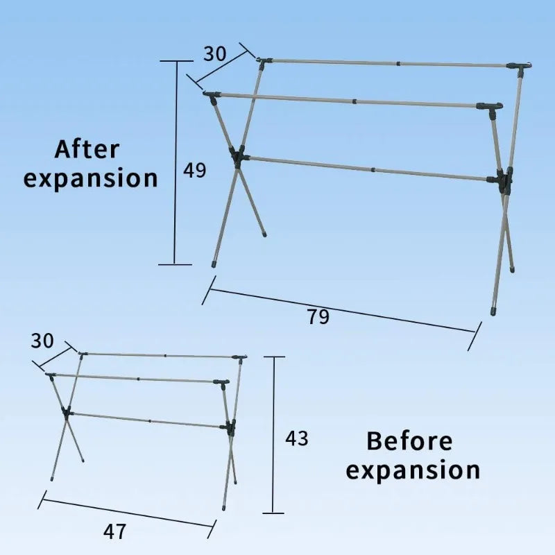 Foldable Clothes Drying Rack