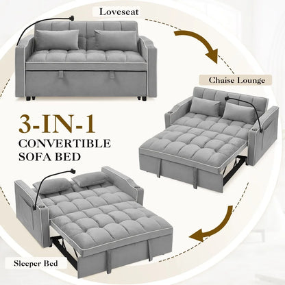 3-in-1 Convertible Loveseat