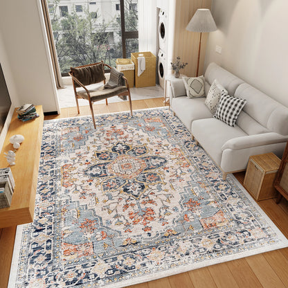 Washable Rug with Non-Slip Backing