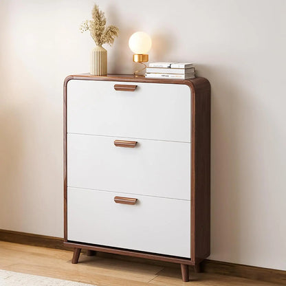 Shoe Storage Cabinet with 3 Flip Drawers