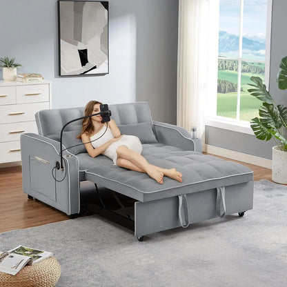 3-in-1 Convertible Sleeper Sofa Bed