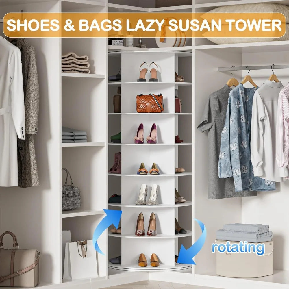 Revolving Shoe Rack Tower