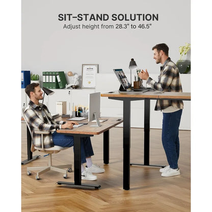 Adjustable Height L-Shaped Standing Desk