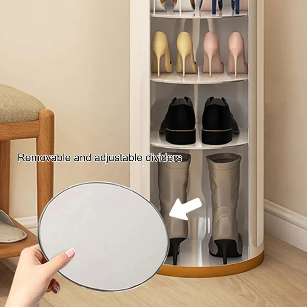 Enclosed Rotating Shoe Storage Cabinet