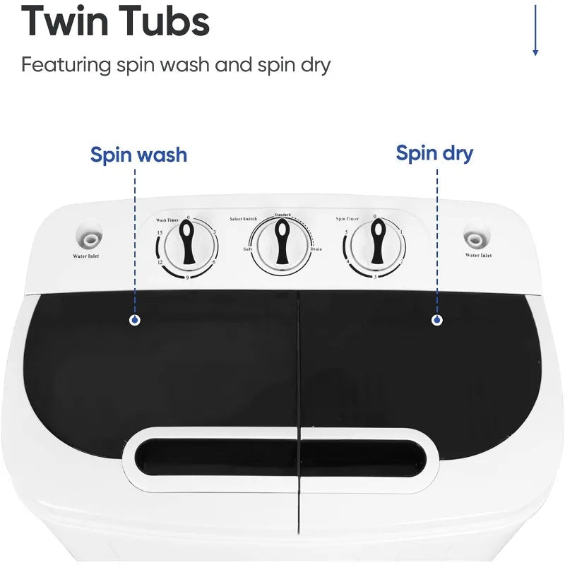 Portable Mini Twin Tub Washing Machine