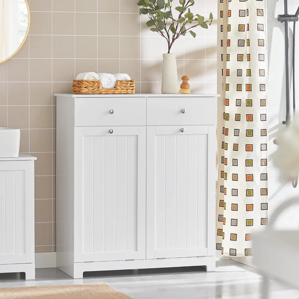 Laundry Cabinet with 2 Baskets and 2 Drawers