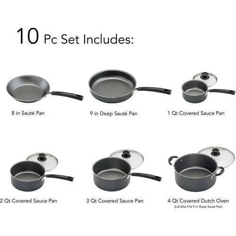 10-Piece Nonstick Cookware Set