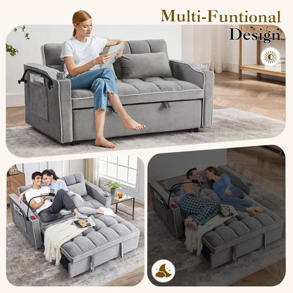 3-in-1 Convertible Loveseat