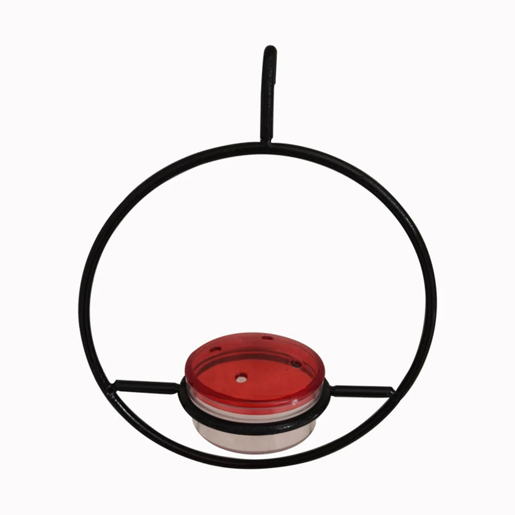 Hanging Bird Feeder with Red Bowl