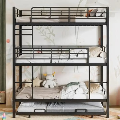 Triple Bunk Bed with Trundle