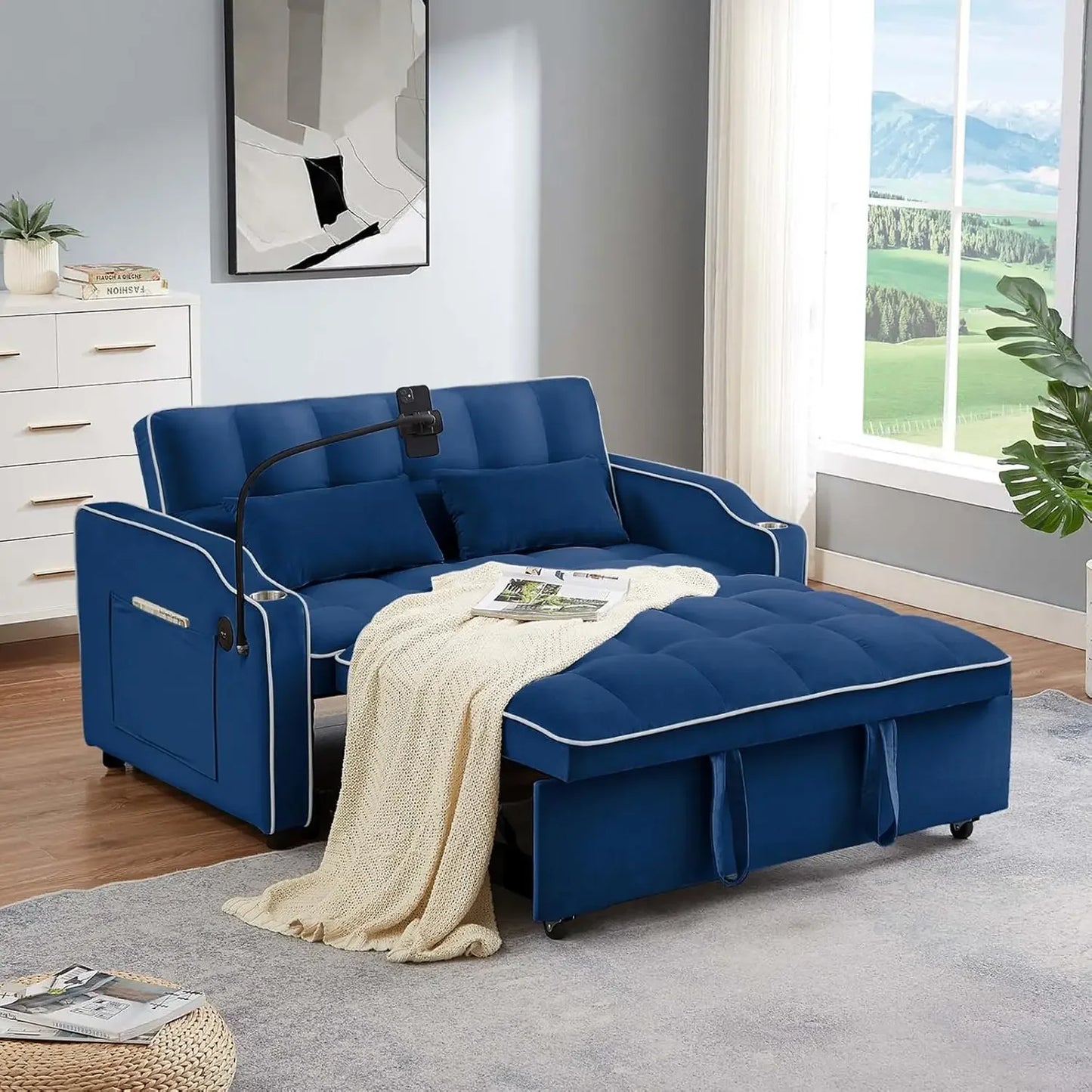 3-in-1 Convertible Sleeper Sofa Bed